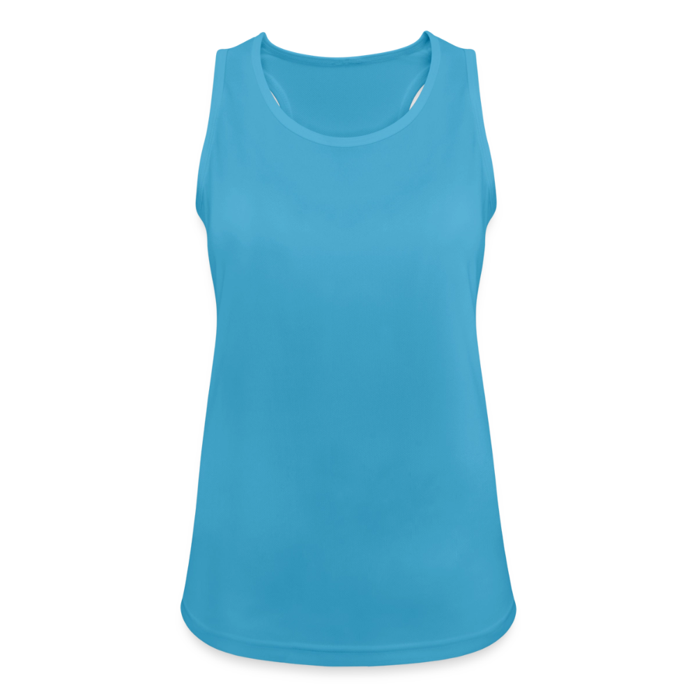 Funktionelles Frauen Tank Top atmungsaktiv - personalisierbar - Saphirblau