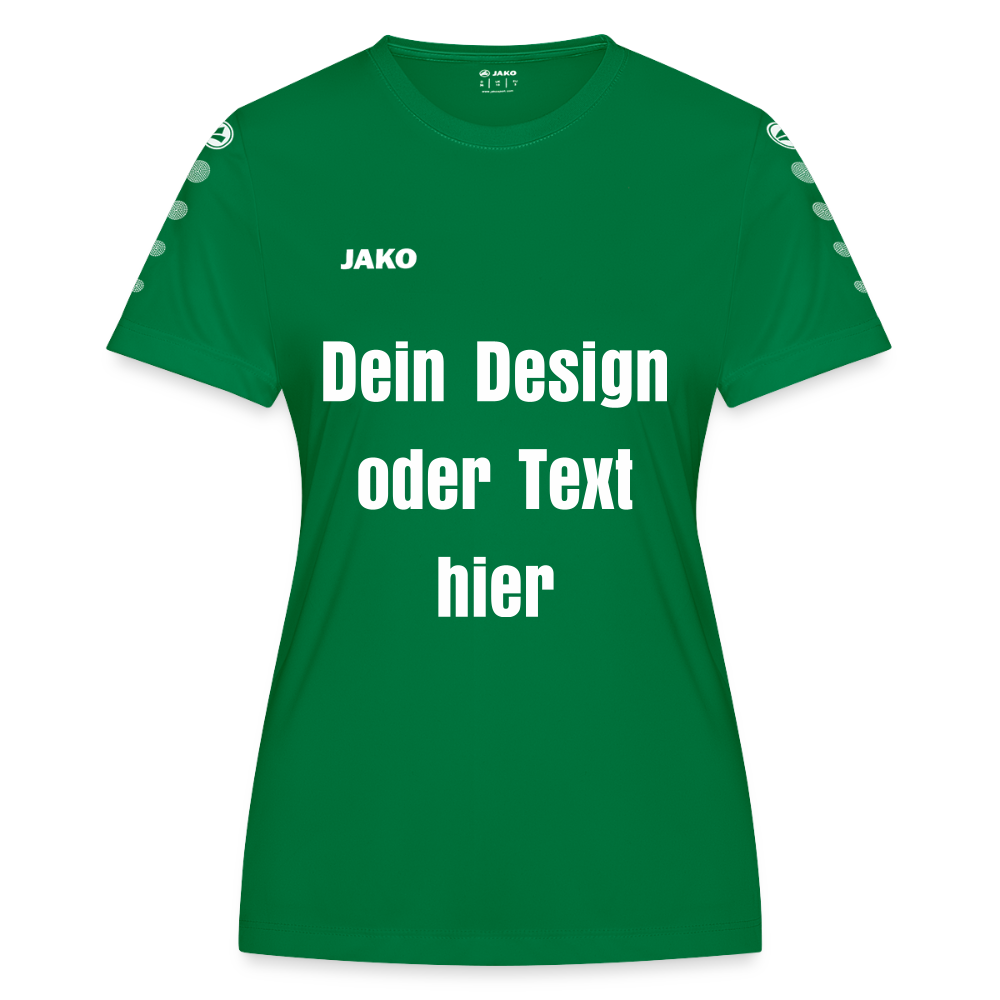 JAKO Frauen Trikot Team - personalisierbare Vorder- und Rückseite - Kelly Green