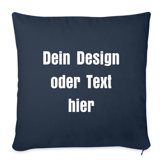 Sofakissen mit Füllung 44 x 44 cm - personalisierbar - Navy