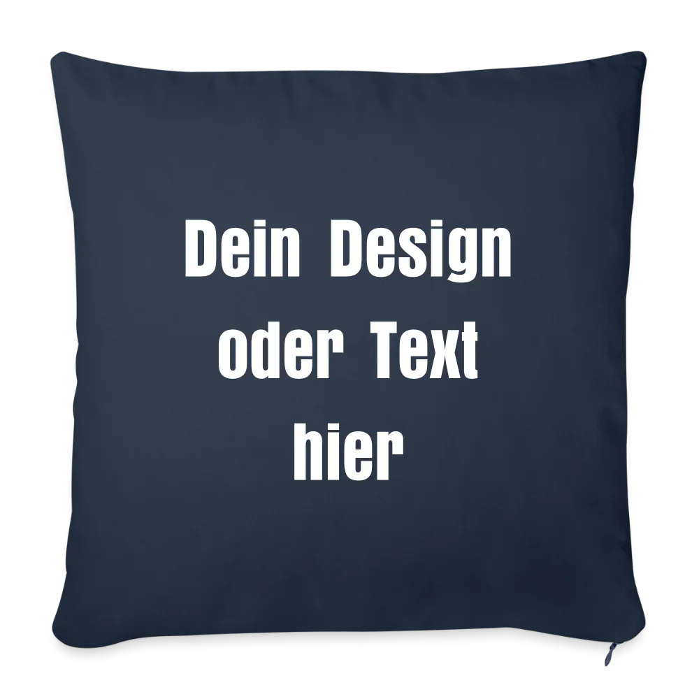 Sofakissen mit Füllung 44 x 44 cm - personalisierbar - Navy