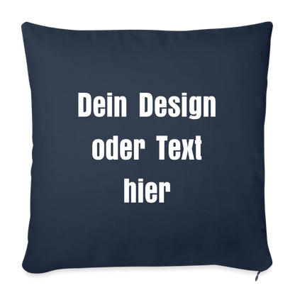 Sofakissen mit Füllung 44 x 44 cm - personalisierbar - Navy