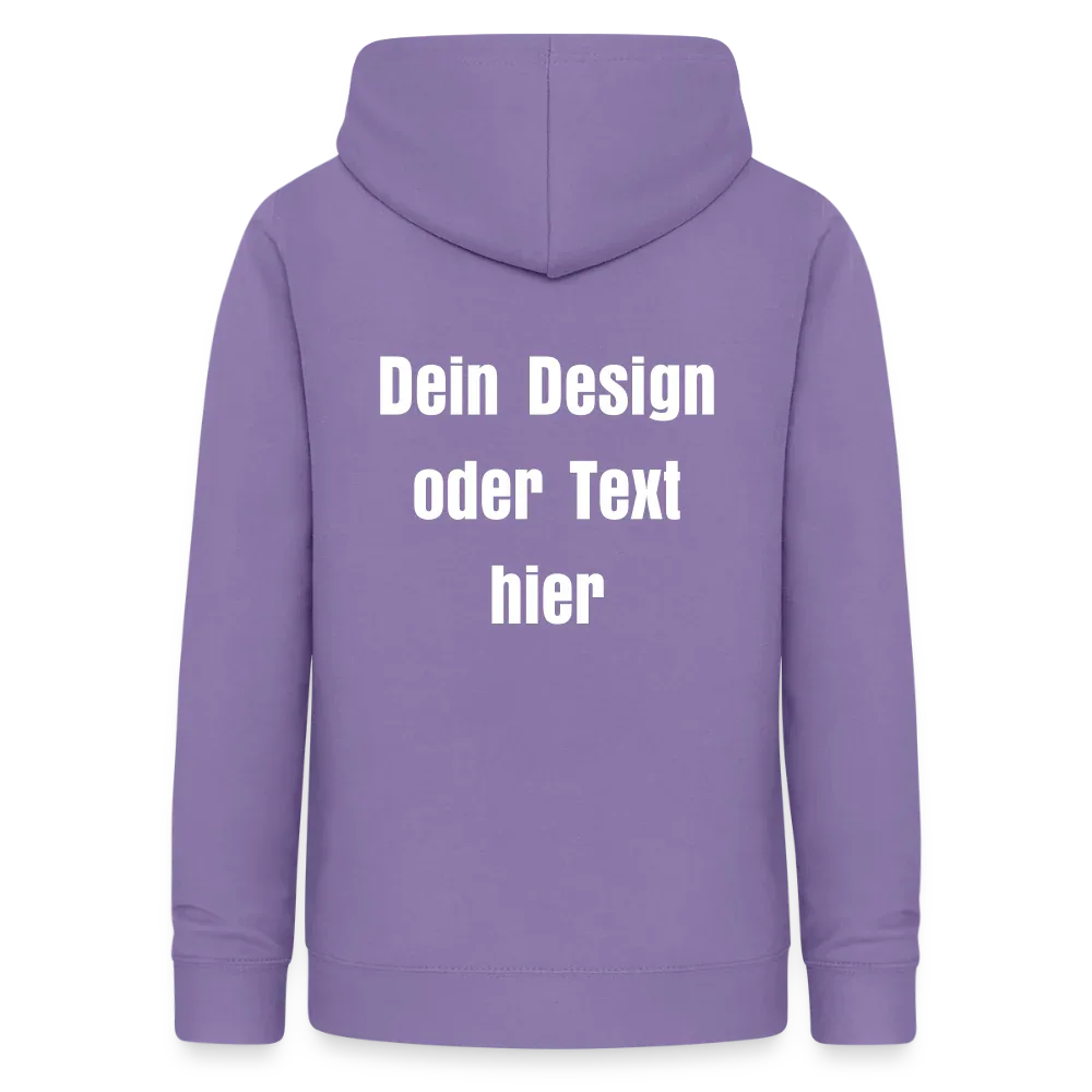 Frauen Hoodie - personalisierbare Vorder- und Rückseite - Lavendel