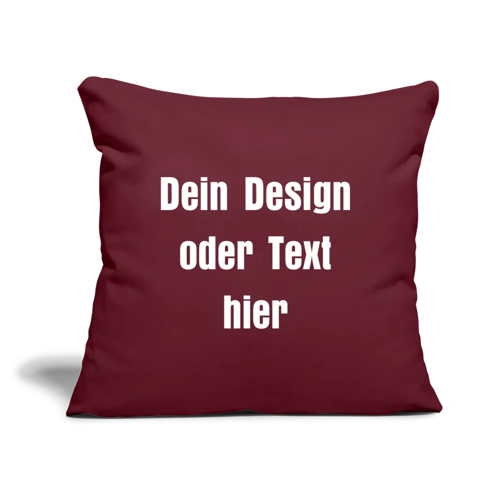 Sofakissen mit Füllung 44 x 44 cm - personalisierbar - Burgunderrot
