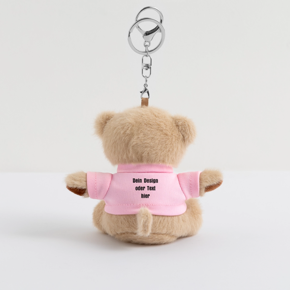 Kuscheltier Schlüsselanhänger - personalisierbar - Rosa