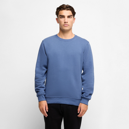 Männer Premium Pullover - personalisierbar - Taubenblau