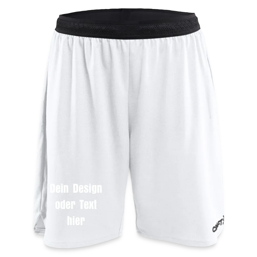 CRAFT Progress Frauen Basketballshorts - personalisierbar - Weiß