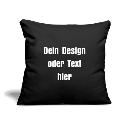 Sofakissenbezug 44 x 44 cm - personalisierbar - Schwarz