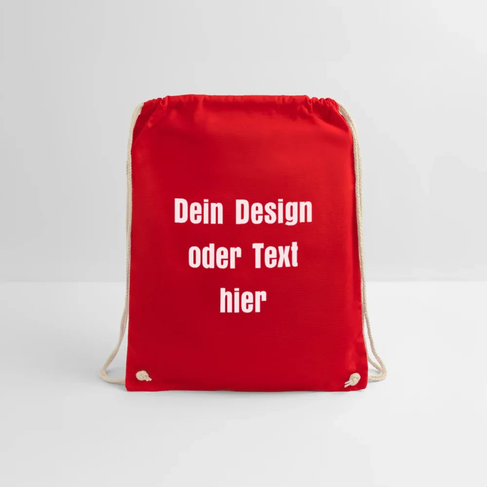 Turnbeutel - personalisierbar - Rot
