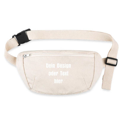 Stanley/Stella recycelte Gürteltasche - personalisierbar - Naturweiß