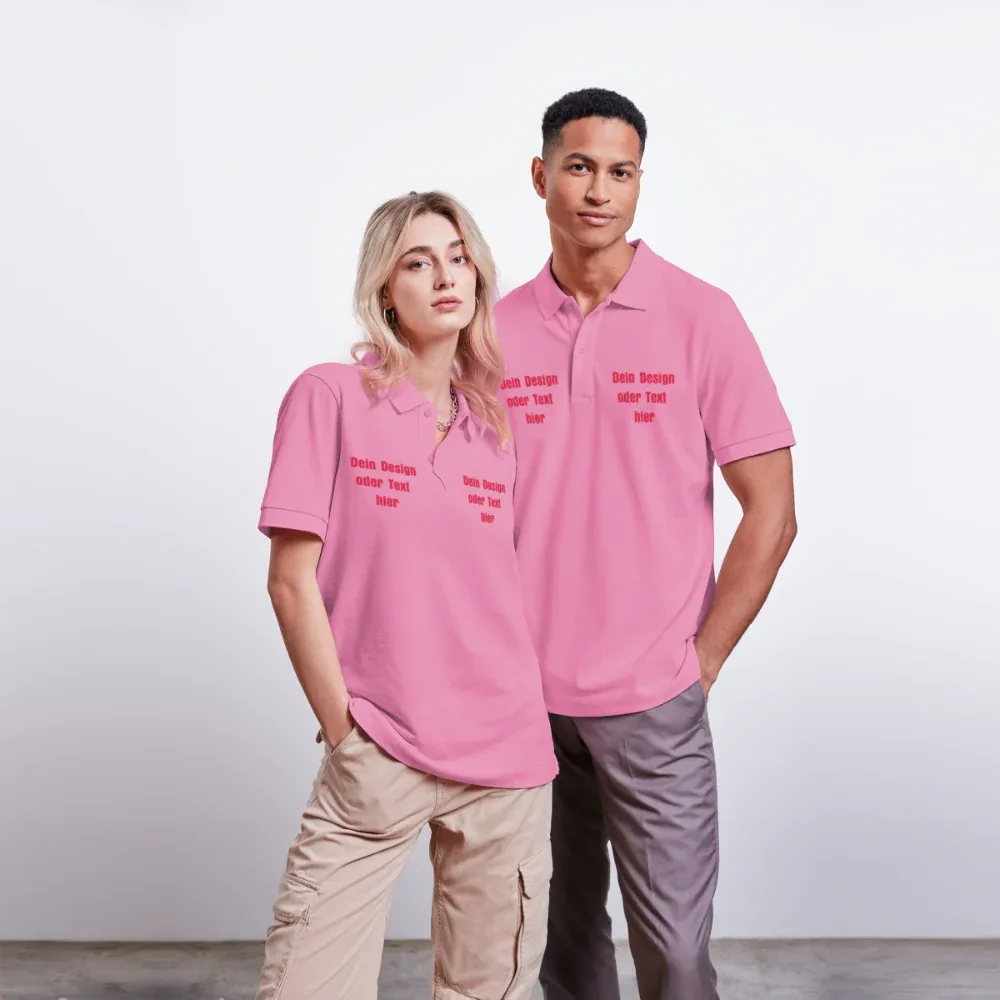 Stanley/Stella Unisex Bio-Poloshirt PREPSTER - personalisierbar - Blasenrosa