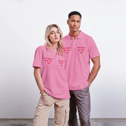 Stanley/Stella Unisex Bio-Poloshirt PREPSTER - personalisierbar - Blasenrosa