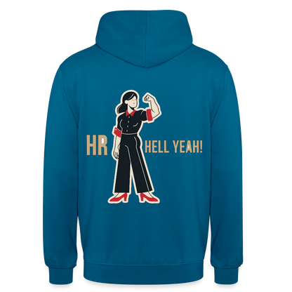 HR. Hell yeah! Motiv-Hoodie unisex, Farbe Tiefseeblau