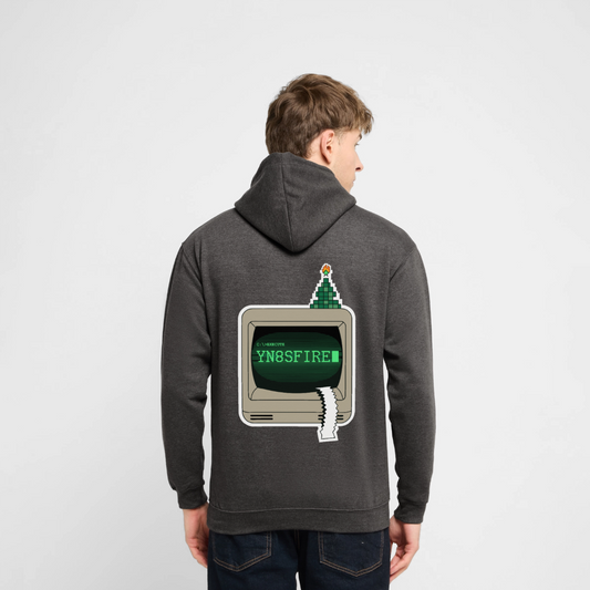 YN8SFIRE Motiv-Hoodie unisex, Farbe Anthrazit, Model