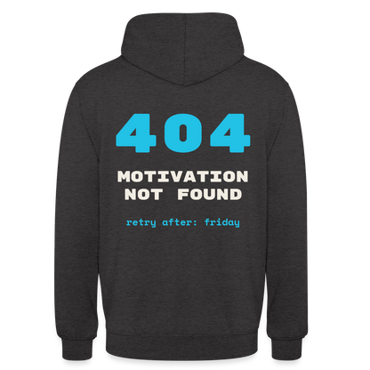 404 Motivation not found. Retry after: friday Motiv-Hoodie unisex, Farbe Anthrazit