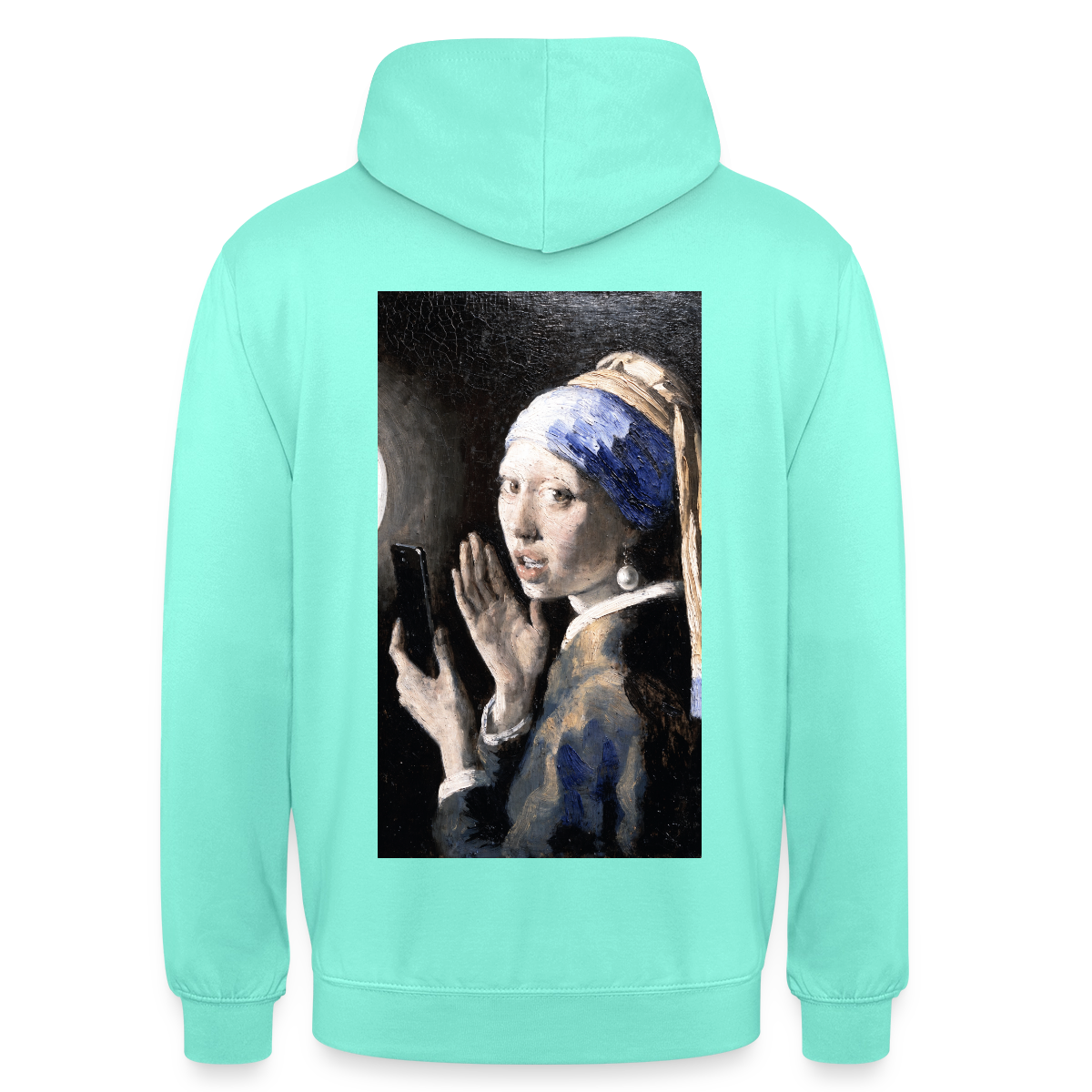 Das Reel. Renaissance-Motiv Motiv-Hoodie unisex, Farbe Mint