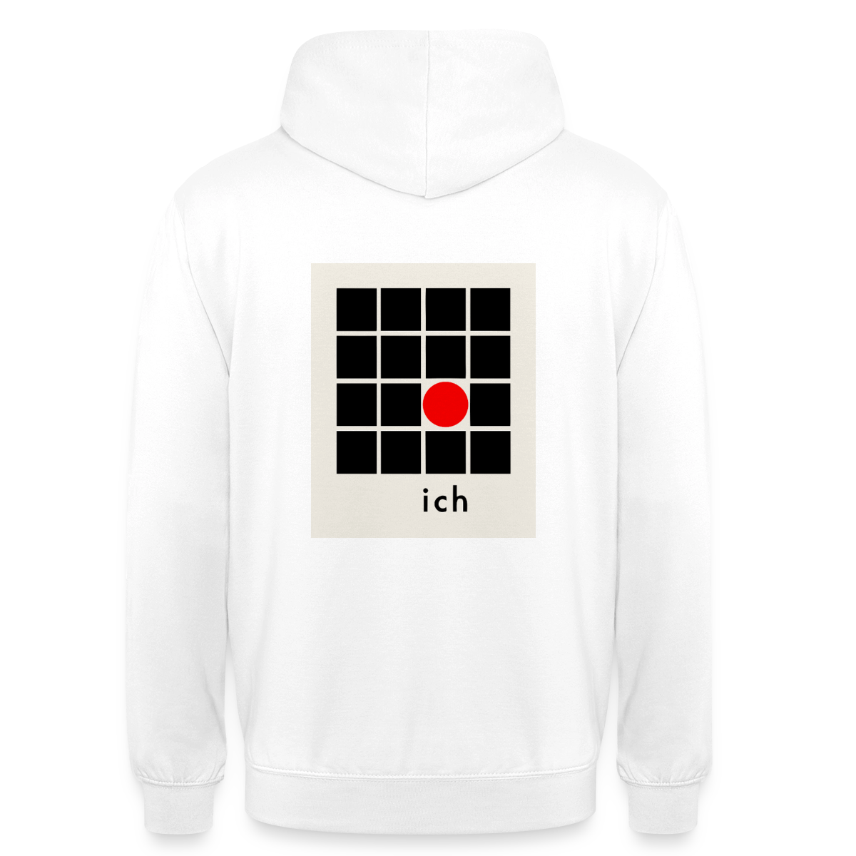 Ich bin die Ausnahme. Motiv-Hoodie unisex, Farbe Weiß