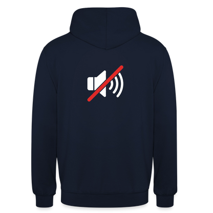 "You're on mute. Signal-Motiv" Motiv-Hoodie unisex, Farbe Navy