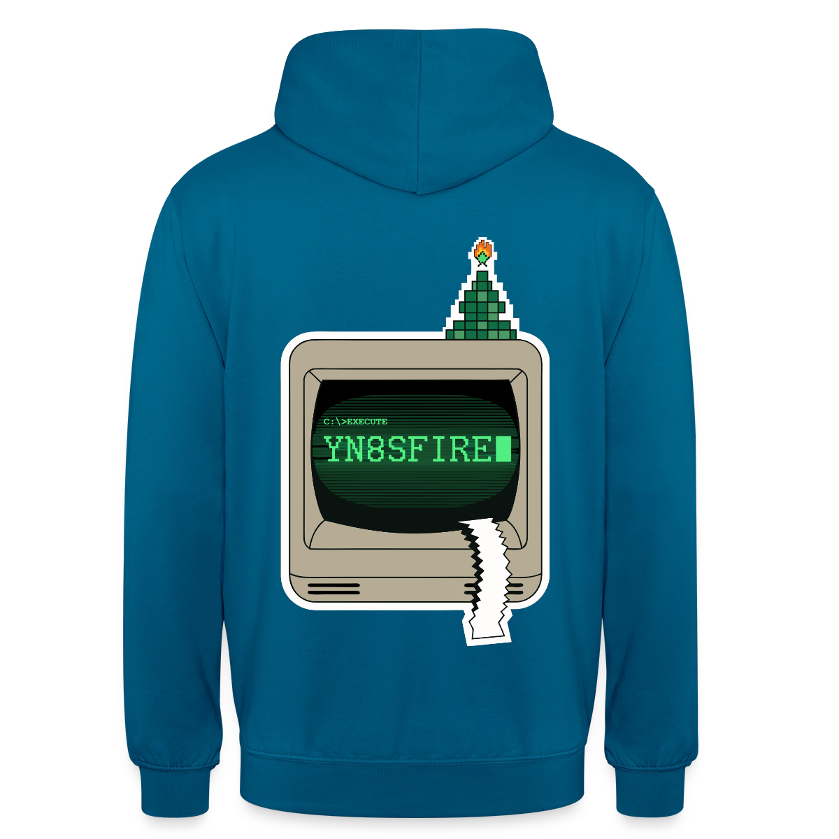 YN8SFIRE Motiv-Hoodie unisex, Farbe Tiefseeblau