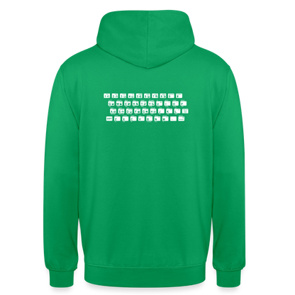 48K ZX Spectrum Motiv-Hoodie unisex, Farbe Kelly Green