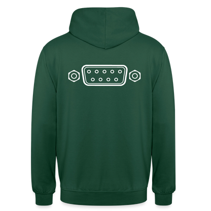 "RS-232" Motiv-Hoodie unisex, Farbe Flaschengrün