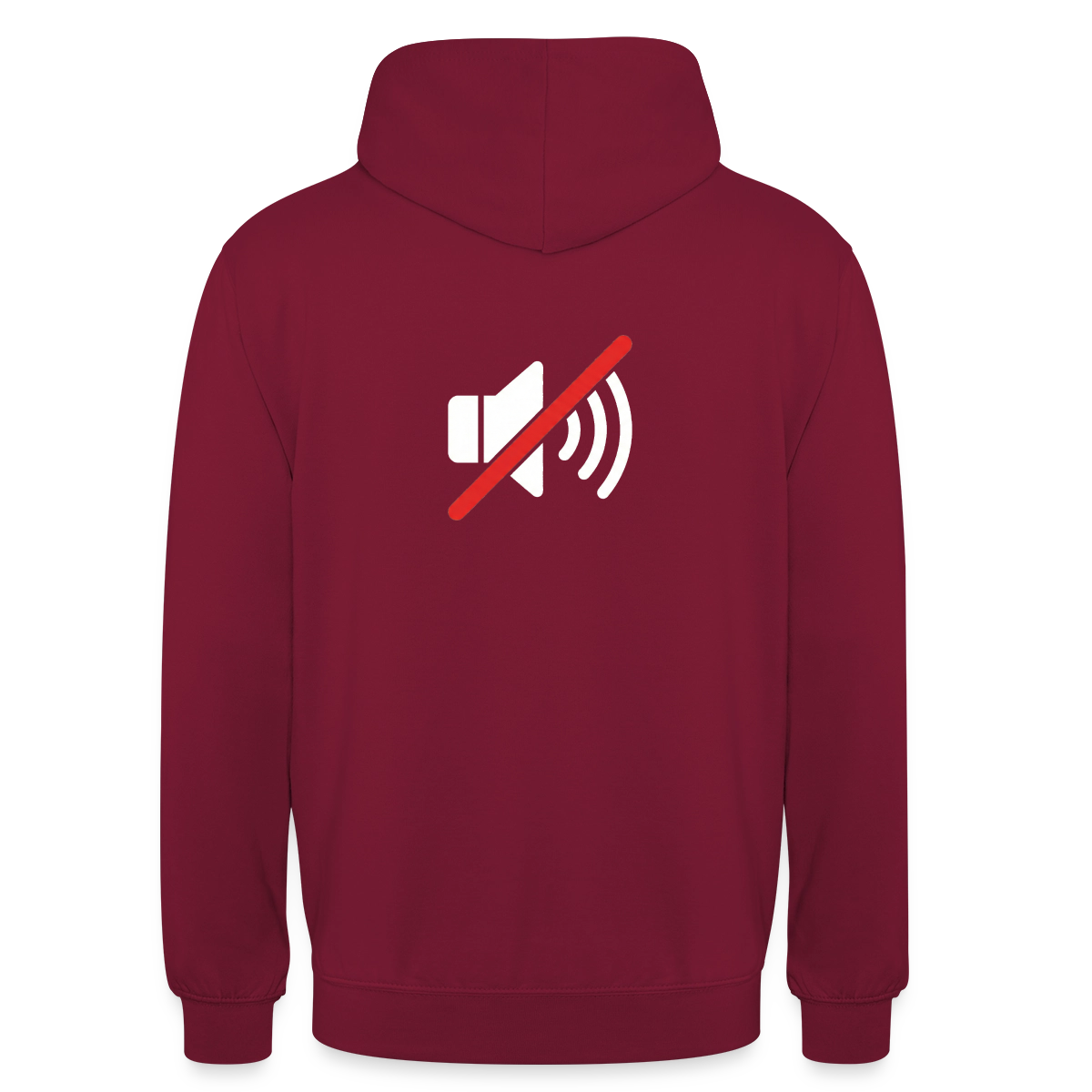 "You're on mute. Signal-Motiv" Motiv-Hoodie unisex, Farbe Bordeaux