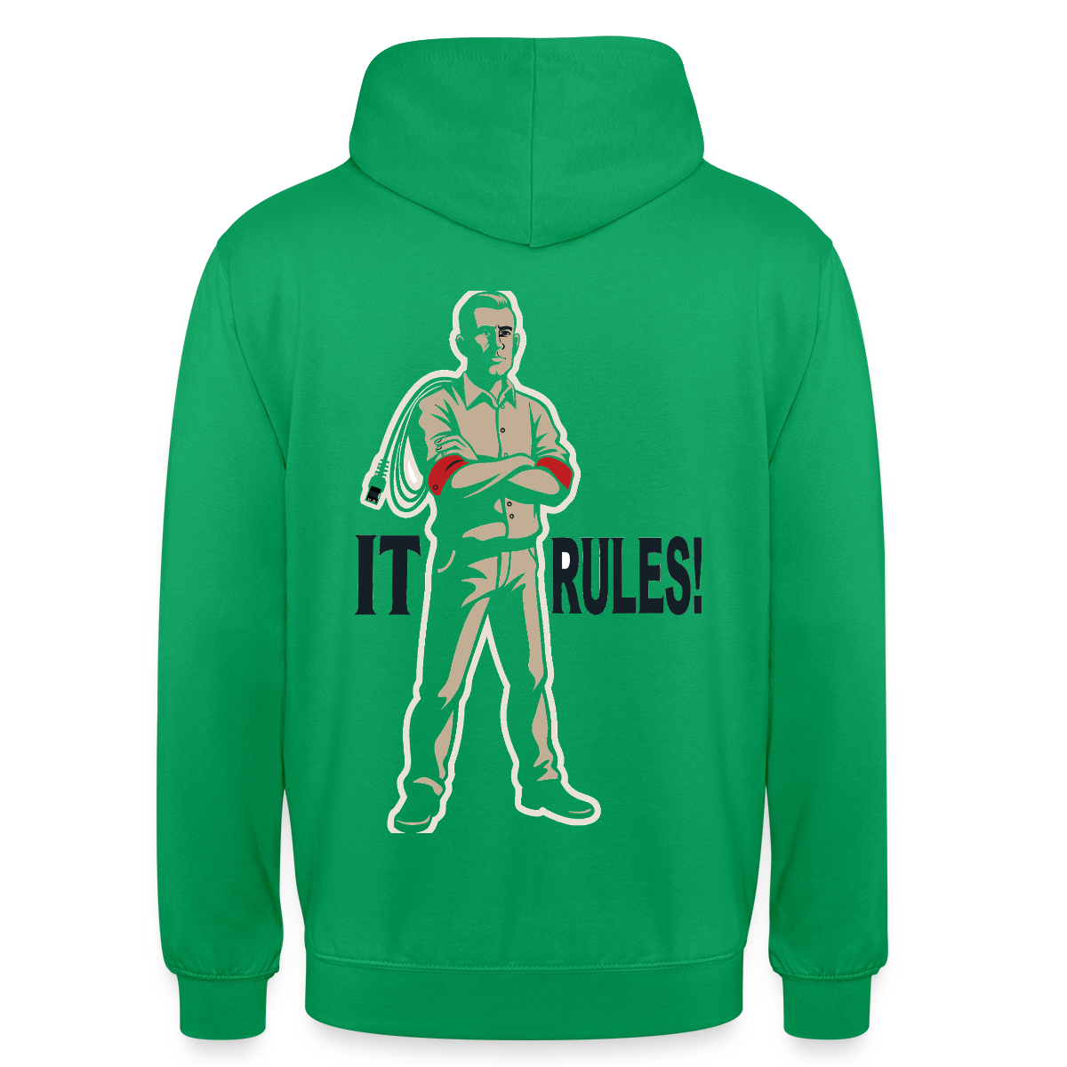 IT rules! Motiv-Hoodie unisex, Farbe Kelly Green