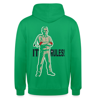 IT rules! Motiv-Hoodie unisex, Farbe Kelly Green