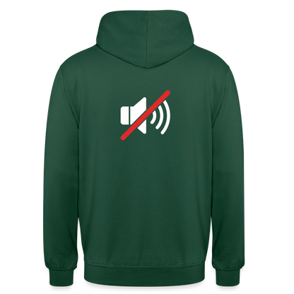 "You're on mute. Signal-Motiv" Motiv-Hoodie unisex, Farbe Flaschengrün