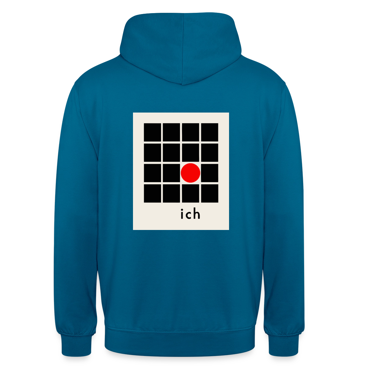 Ich bin die Ausnahme. Motiv-Hoodie unisex, Farbe Tiefseeblau