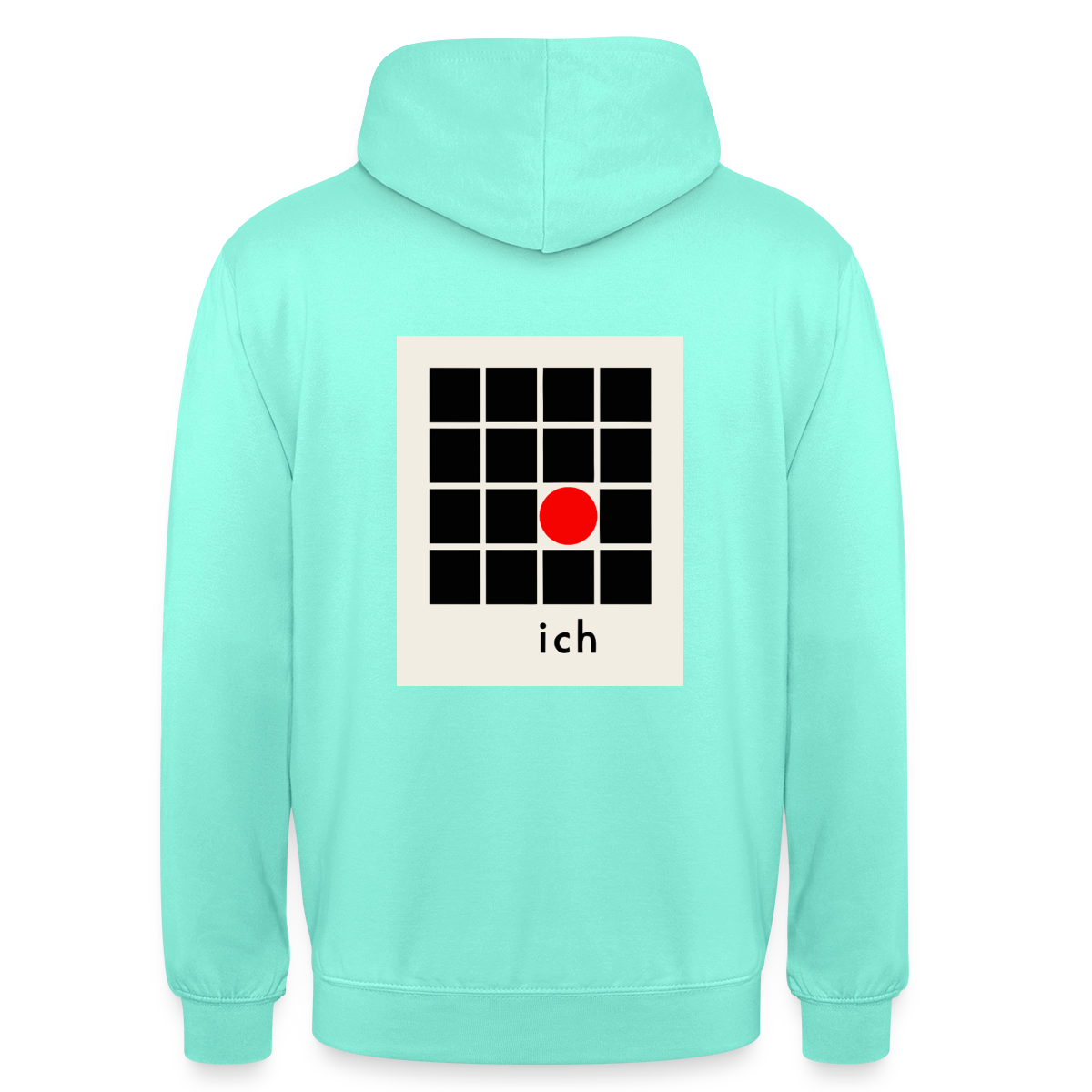 Ich bin die Ausnahme. Motiv-Hoodie unisex, Farbe Mint