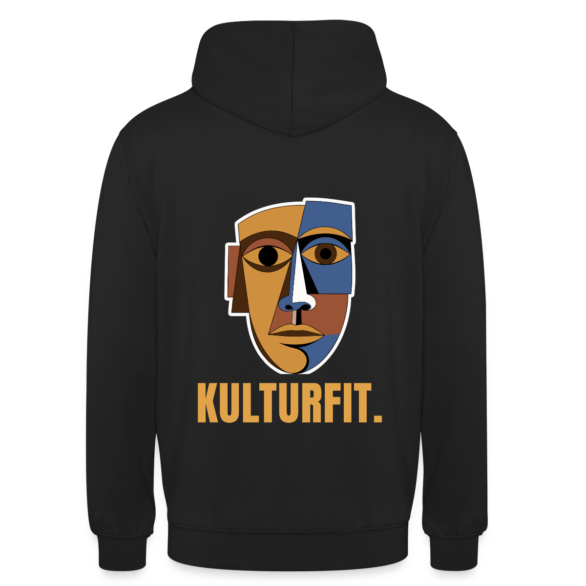 Kulturfit. Kubismus-Motiv Motiv-Hoodie unisex, Farbe Schwarz