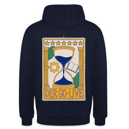 Der Go-Live. Tarot-Motiv Motiv-Hoodie unisex, Farbe Navy