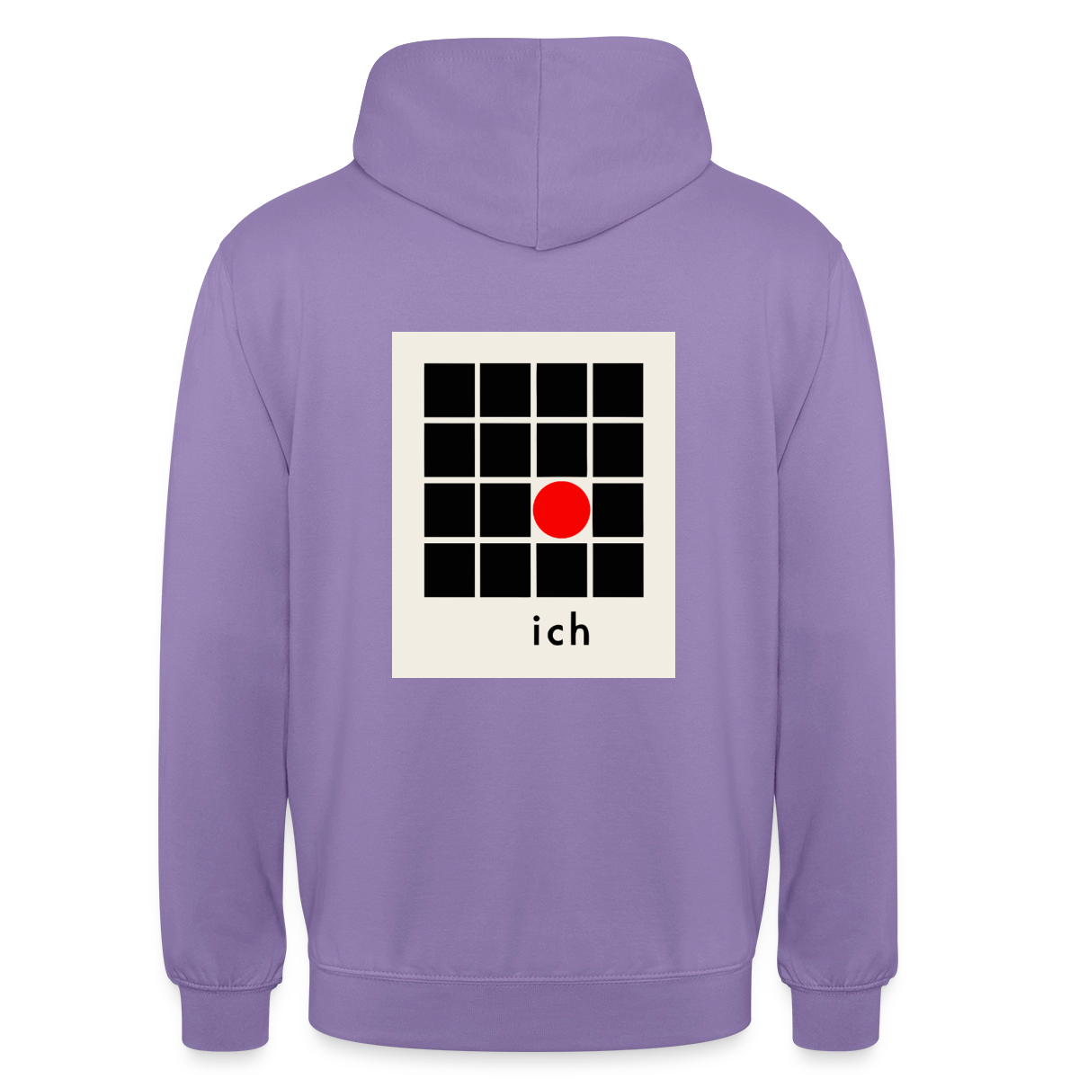 Ich bin die Ausnahme. Motiv-Hoodie unisex, Farbe Lavendel