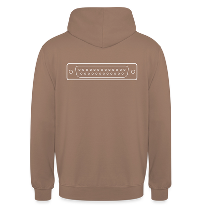 "LPT1" Motiv-Hoodie unisex, Farbe Mokka