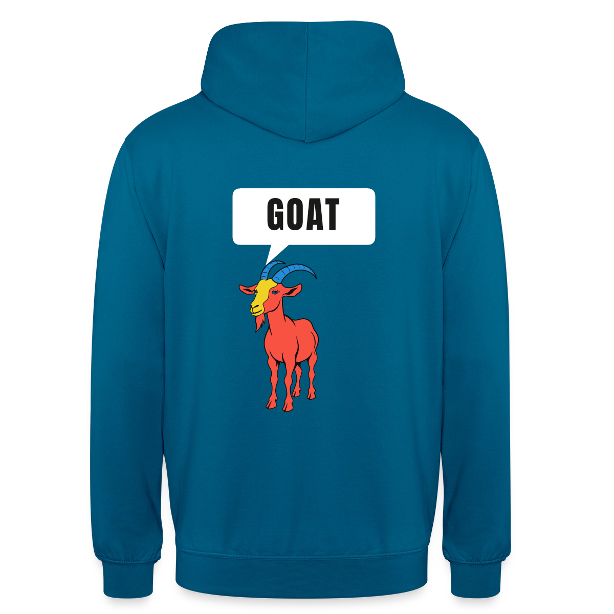 GOAT. Schild-Motiv Motiv-Hoodie unisex, Farbe Tiefseeblau