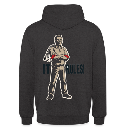 IT rules! Motiv-Hoodie unisex, Farbe Anthrazit