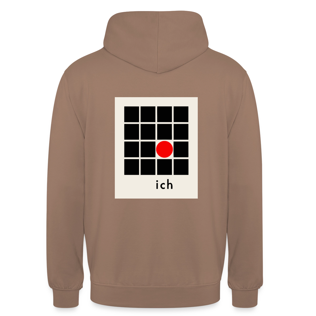 Ich bin die Ausnahme. Motiv-Hoodie unisex, Farbe Mokka