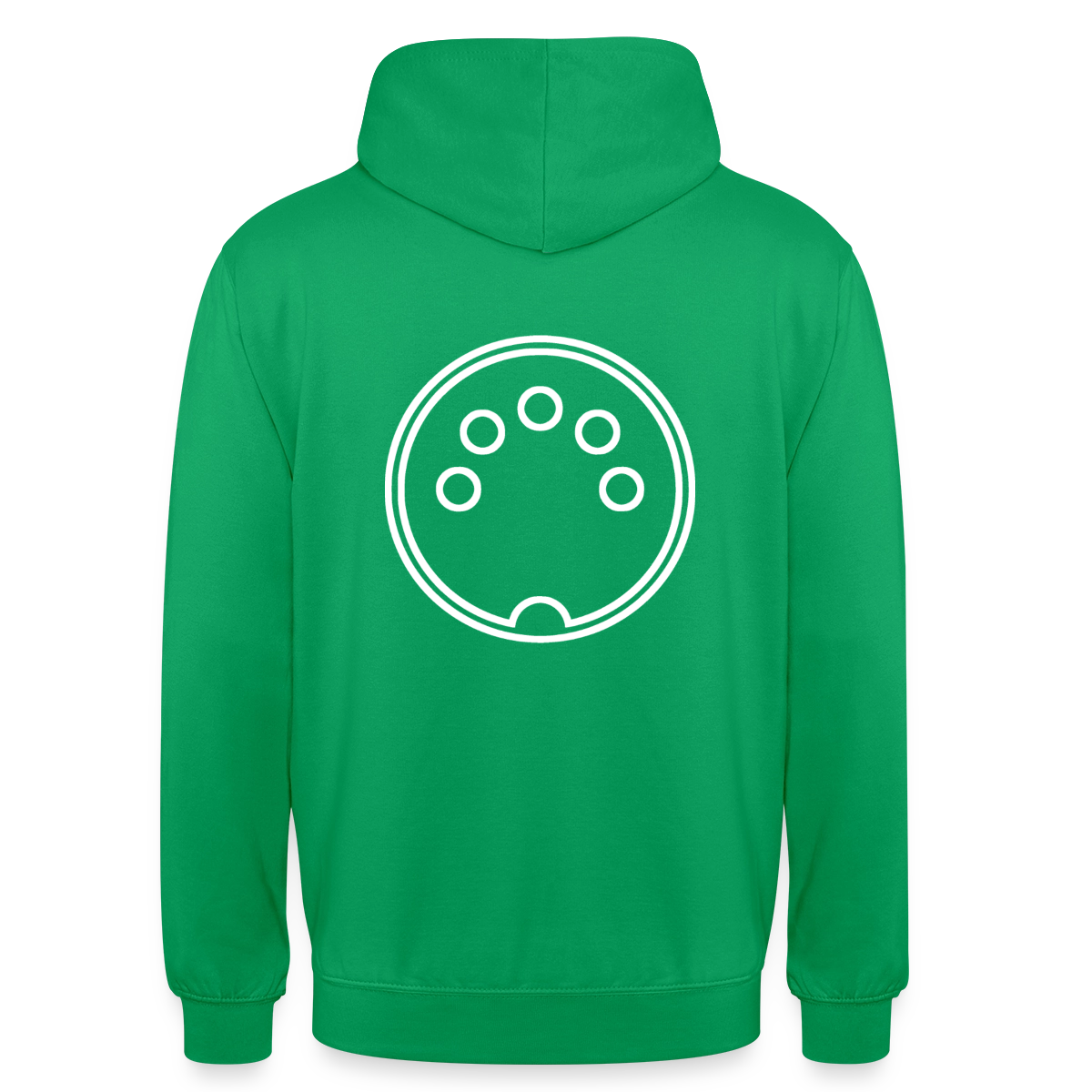 "DIN 41524" Motiv-Hoodie unisex, Farbe Kelly Green