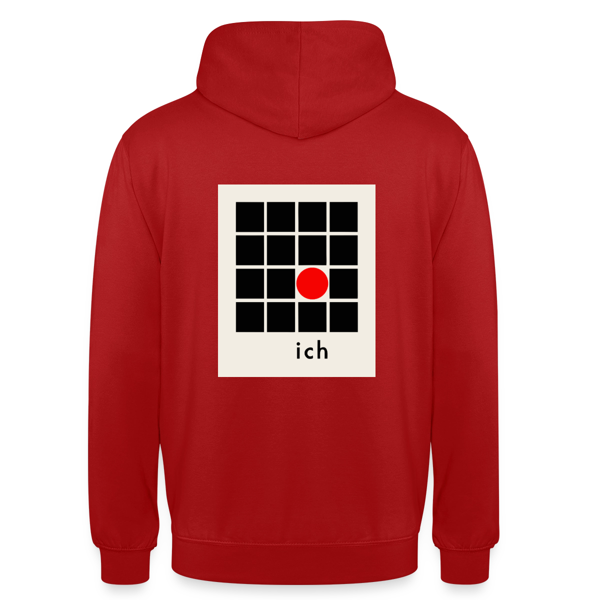 Ich bin die Ausnahme. Motiv-Hoodie unisex, Farbe Rot