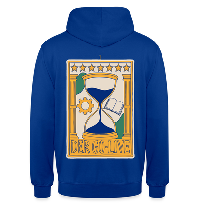 Der Go-Live. Tarot-Motiv Motiv-Hoodie unisex, Farbe Royalblau