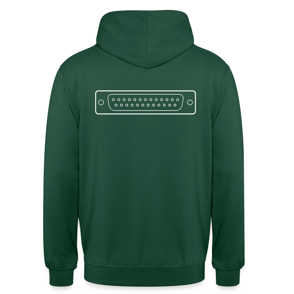 "LPT1" Motiv-Hoodie unisex, Farbe Flaschengrün