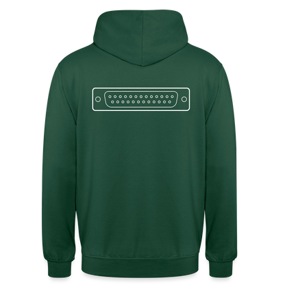 "LPT1" Motiv-Hoodie unisex, Farbe Flaschengrün