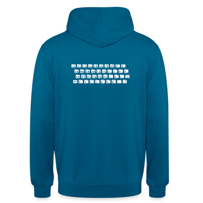 48K ZX Spectrum Motiv-Hoodie unisex, Farbe Tiefseeblau