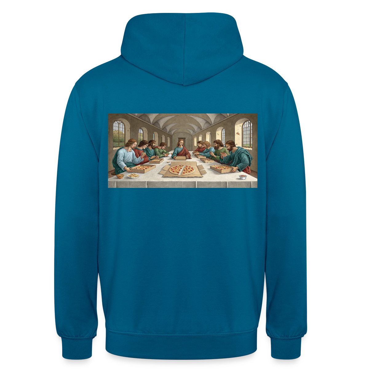 Das Teamevent. Renaissance-Motiv Motiv-Hoodie unisex, Farbe Tiefseeblau