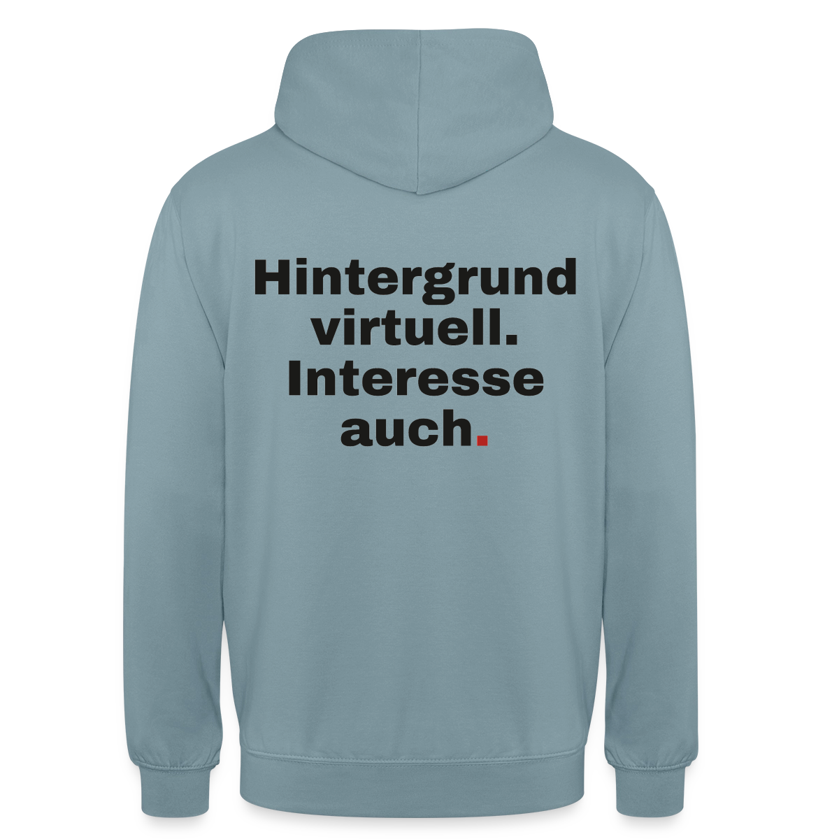 Hintergrund virtuell Motiv-Hoodie unisex, Farbe Nebelblau