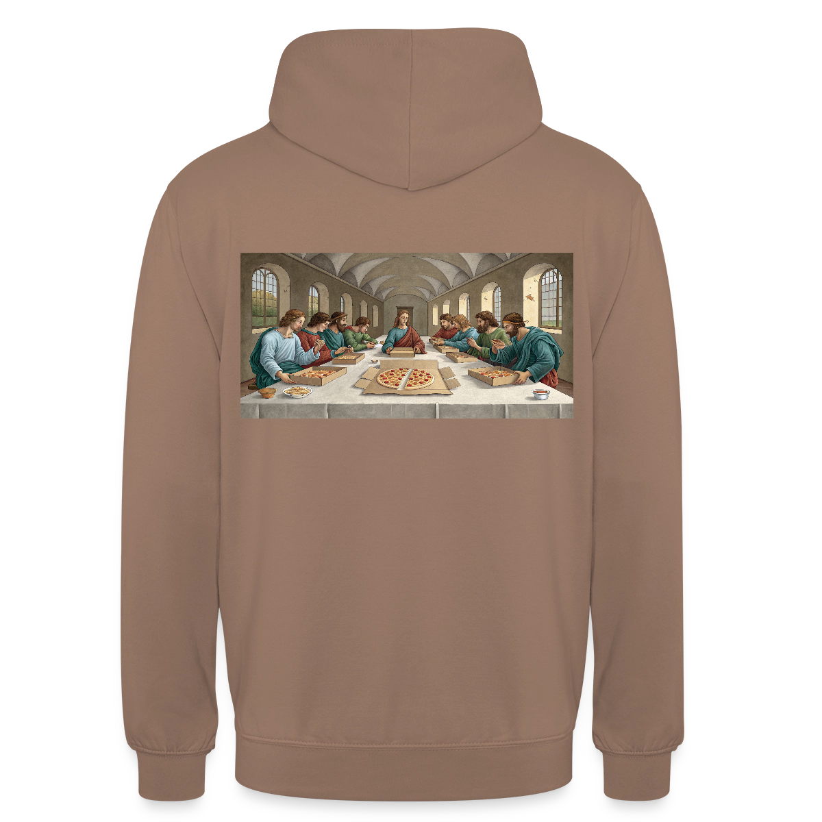 Das Teamevent. Renaissance-Motiv Motiv-Hoodie unisex, Farbe Mokka