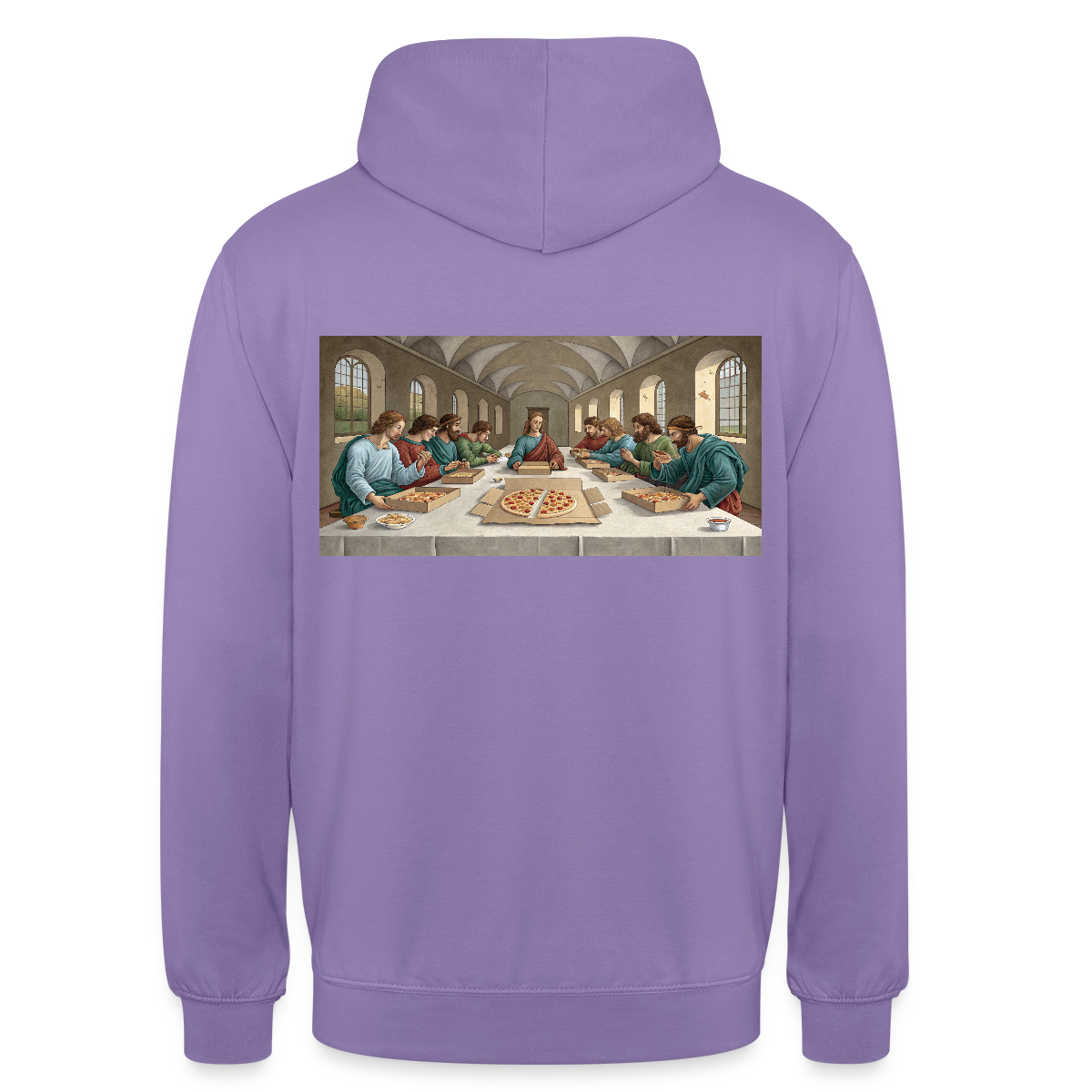 Das Teamevent. Renaissance-Motiv Motiv-Hoodie unisex, Farbe Lavendel