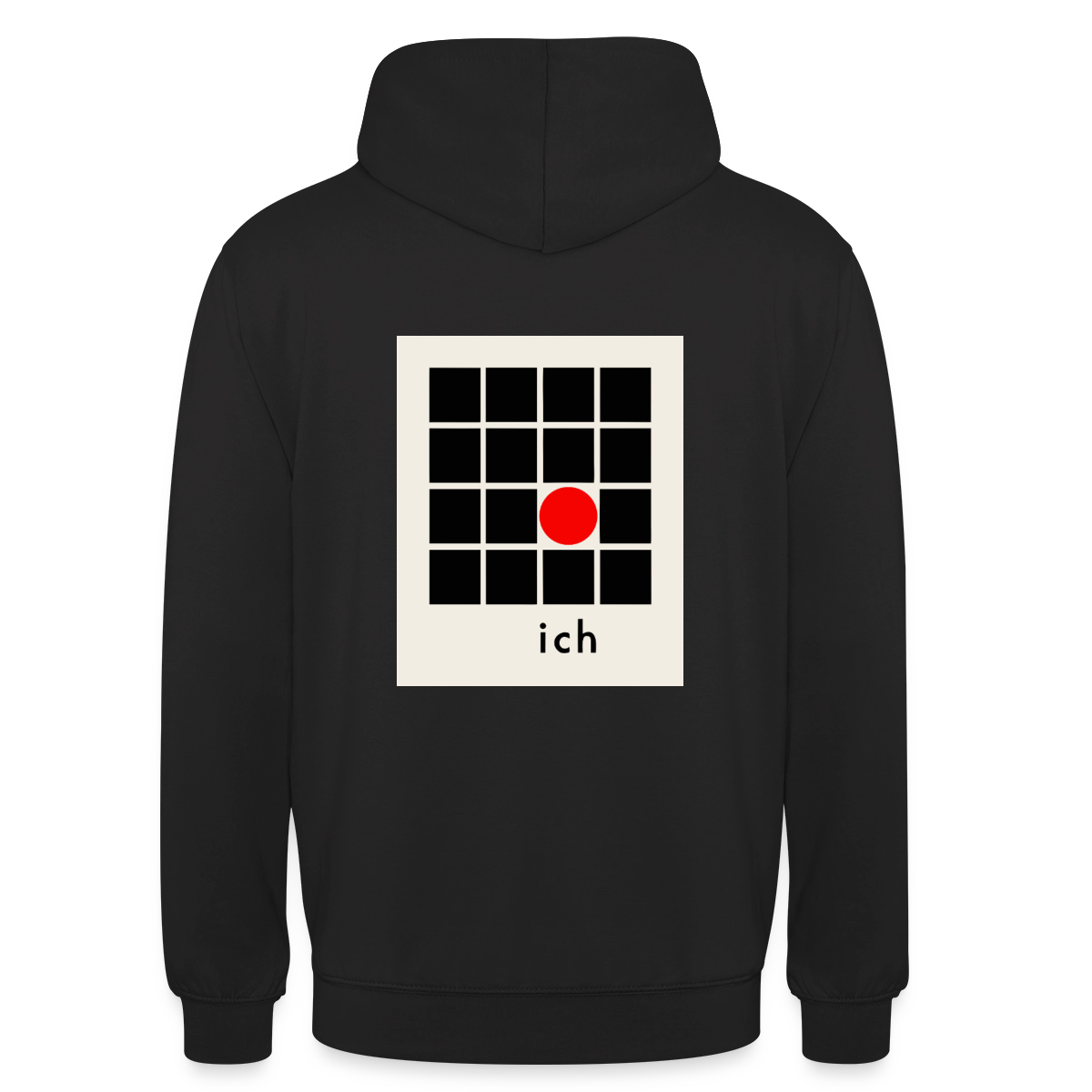 Ich bin die Ausnahme. Motiv-Hoodie unisex, Farbe Schwarz