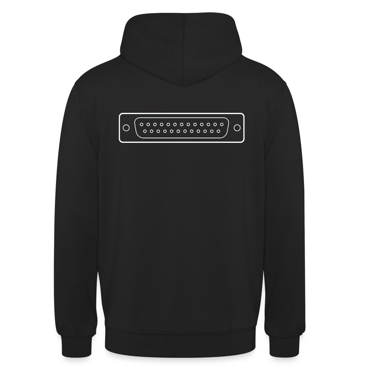 "LPT1" Motiv-Hoodie unisex, Farbe Schwarz