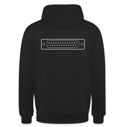 "LPT1" Motiv-Hoodie unisex, Farbe Schwarz